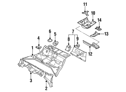 1994 Audi 90 Quattro Rear Floor