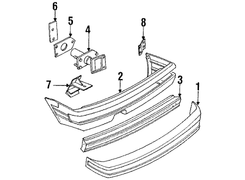 1990 Audi Coupe Quattro Rear Bumper