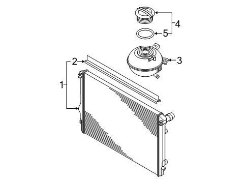 2022 Audi Q3 Radiator & Components