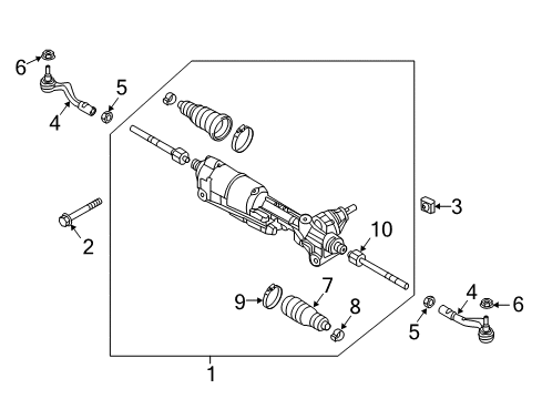 2016 Audi A8 Quattro Steering Column & Wheel, Steering Gear & Linkage Diagram 3