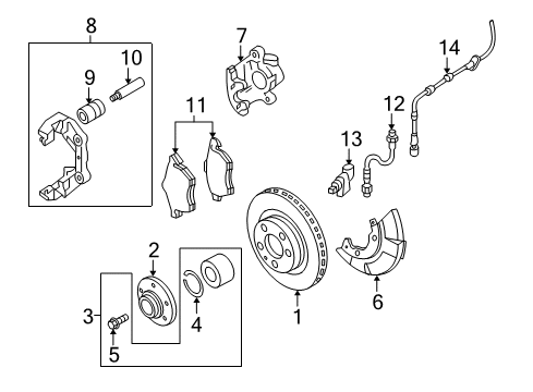 2006 Audi TT Brake Components