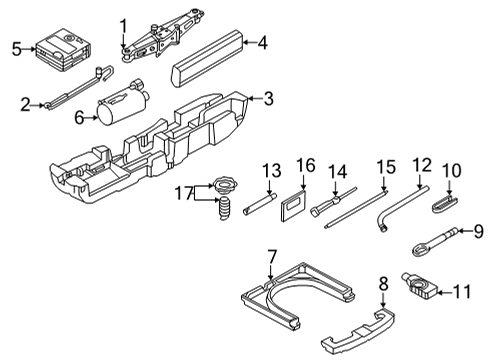 2024 Audi A3 Jack & Components