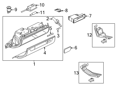 2007 Audi A3 Quattro Glove Box