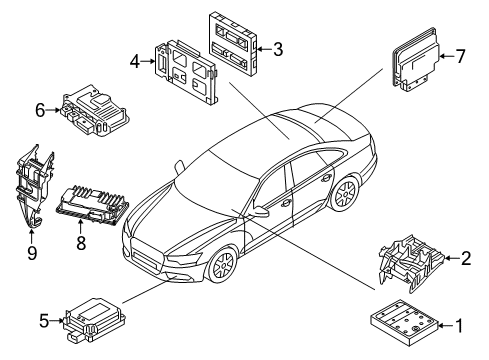 2013 Audi A6 Quattro Electrical Components Diagram 1