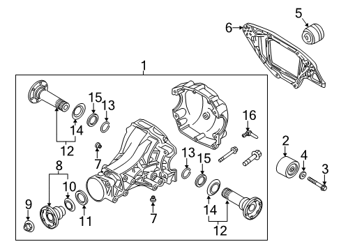 2015 Audi allroad Axle & Differential - Rear