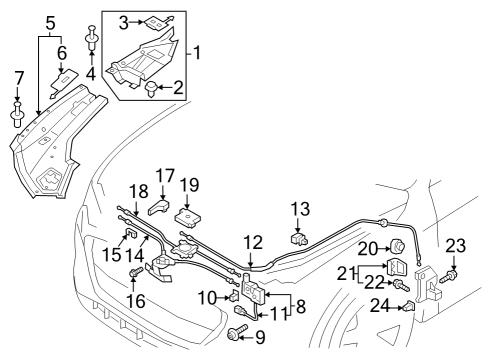 2024 Audi Q8 e-tron Under Hood Components