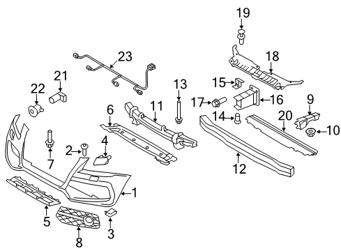 2011 Audi Q5 Parking Aid Diagram 4