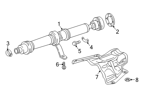 2023 Audi Q7 Drive Shaft - Rear