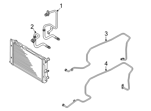 2014 Audi A4 Trans Oil Cooler Lines
