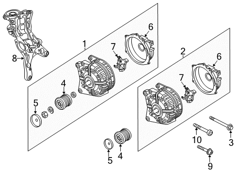 2016 Audi Q5 Alternator Diagram for 06H-903-018-M