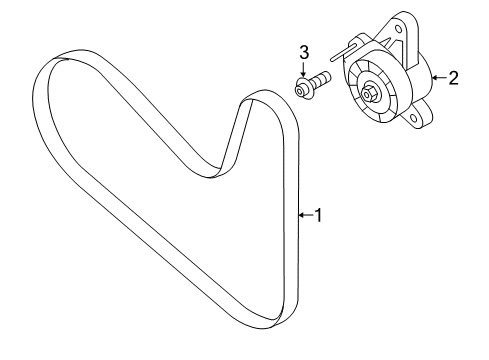 2015 Audi A3 Belts & Pulleys, Maintenance Diagram 3