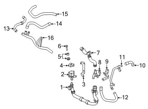 2019 Audi A3 Hoses, Lines & Pipes Diagram 8