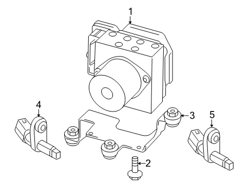 2017 Audi Q3 Quattro ABS Components