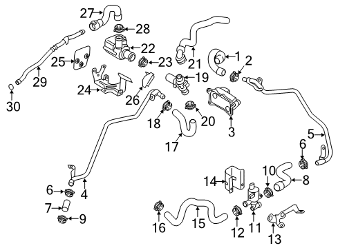 2018 Audi A7 Quattro Hoses, Lines & Pipes Diagram 3