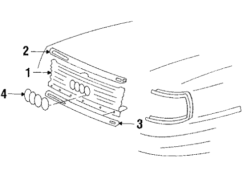 1986 Audi 5000 Quattro Grille & Components