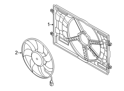 2023 Audi Q7 Cooling System, Radiator, Water Pump, Cooling Fan Diagram 3