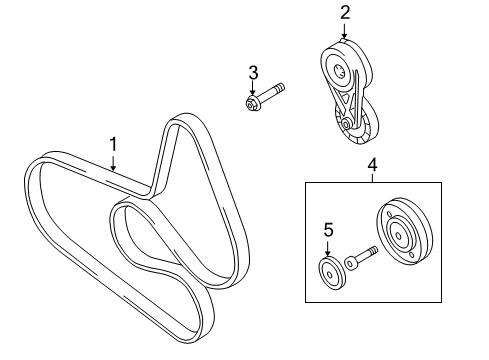 2011 Audi A5 Quattro Belts & Pulleys