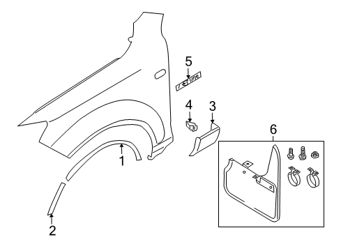 2009 Audi Q7 Exterior Trim - Fender