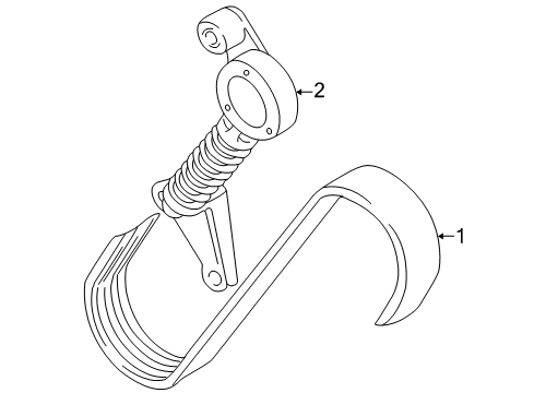 2003 Audi A4 Belts & Pulleys, Maintenance Diagram 4