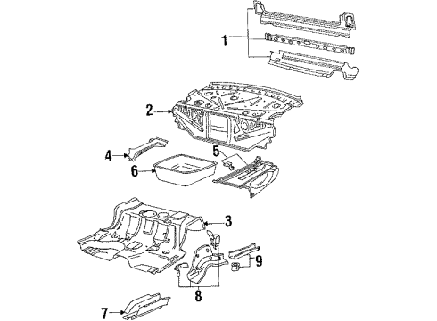 1986 Audi 5000 Quattro Rear Body