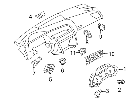 2010 Audi Q5 A/C & Heater Control Units