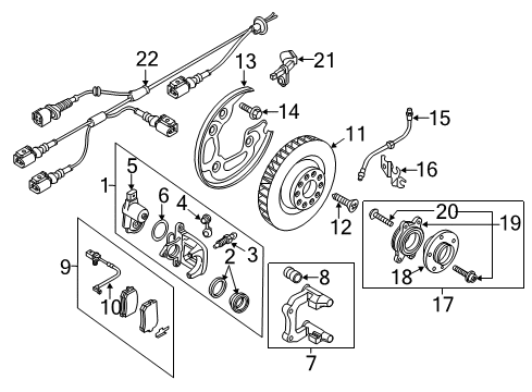 2013 Audi A7 Quattro Brake Components