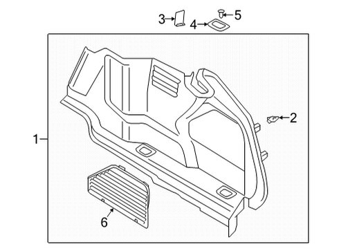 2020 Audi A8 Quattro Interior Trim - Rear Body Diagram 5