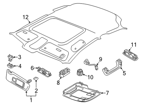 2024 Audi A3 Interior Trim - Roof