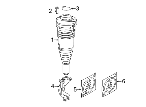 2023 Audi RS Q8 Shocks & Components - Front