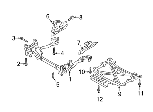 2021 Audi Q8 Suspension Mounting - Front