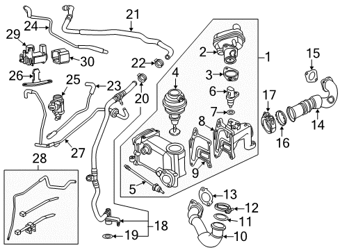 2013 Audi Q7 EGR System