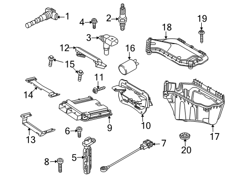 2008 Audi A5 Quattro Spark Plug Diagram for 101-905-611-A