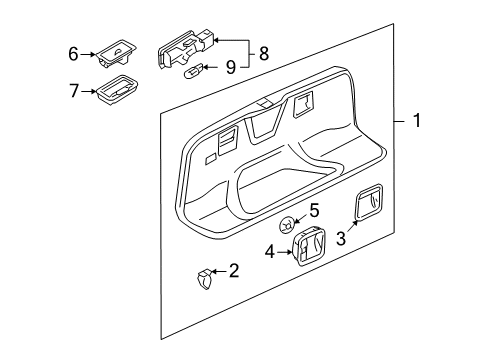 2008 Audi S8 Interior Trim - Trunk Lid