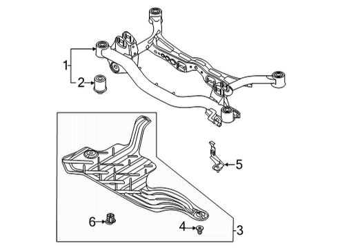 2024 Audi A3 Suspension Mounting - Rear Diagram 2