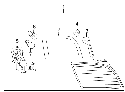 2010 Audi A3 Quattro Tail Lamp Assembly Diagram for 8P4-945-093-D