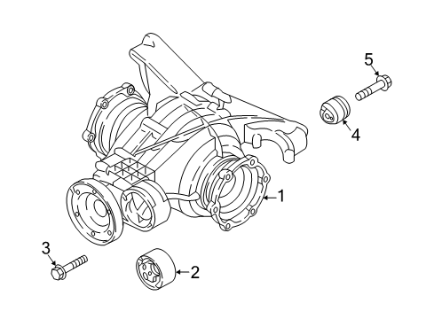 2023 Audi S4 Axle & Differential  Diagram 1