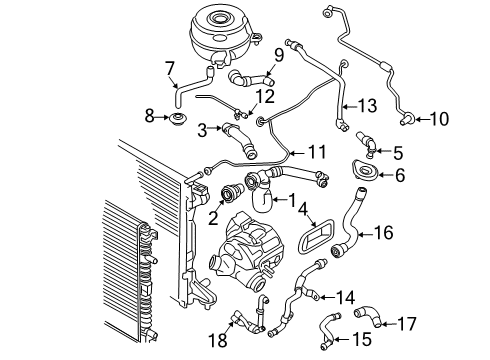 2022 Audi S6 Cross Over Pipe Diagram for 06M-121-692-AN