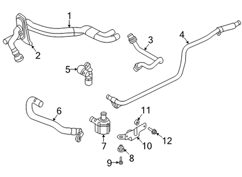 2022 Audi S7 Sportback Hoses, Lines & Pipes Diagram 1