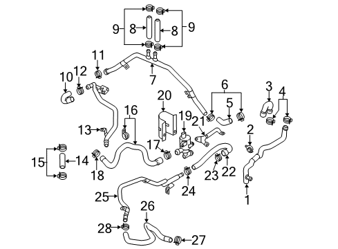 2015 Audi S7 Hoses, Lines & Pipes Diagram 2