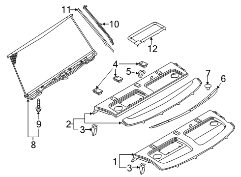 2022 Audi A6 Quattro Interior Trim - Rear Body Diagram 3