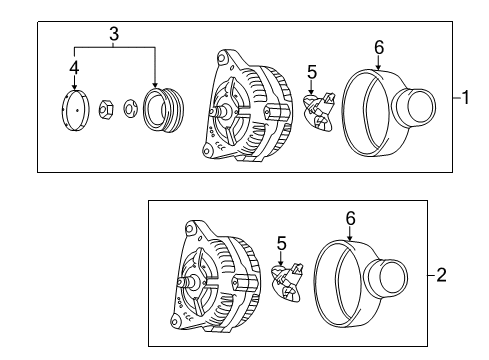 2016 Audi A8 Quattro Alternator Diagram for 059-903-019-HX