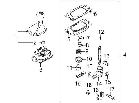 2011 Audi S5 Gear Shift Control - MT