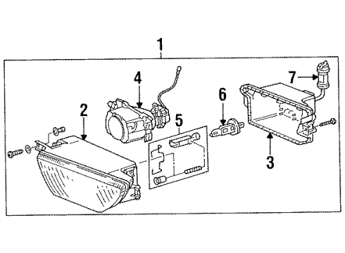 1998 Audi Cabriolet Fog Lamps