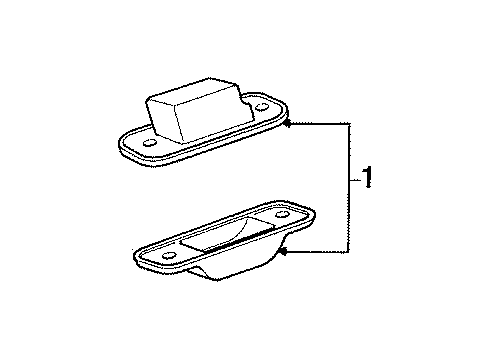 1992 Audi 80 Quattro License Lamps