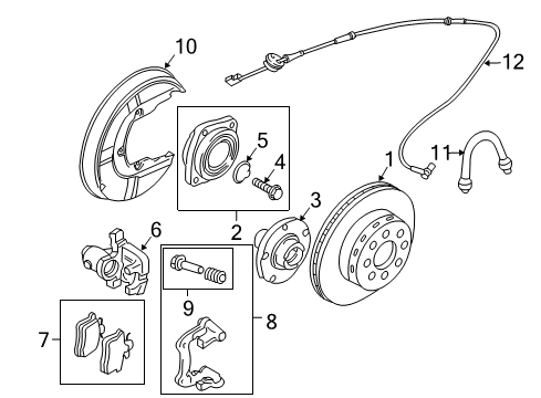 2005 Audi S4 Rear Brakes Diagram 2