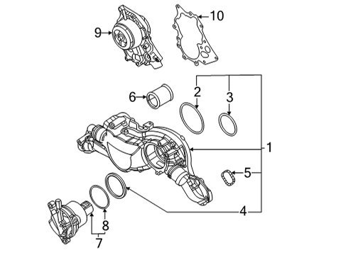 2023 Audi SQ7 Water Pump