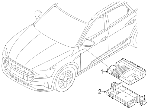 2024 Audi Q8 e-tron Electrical Components Diagram 2