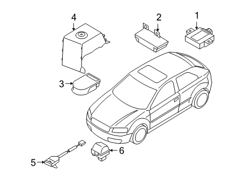 2007 Audi A3 Quattro Alarm System