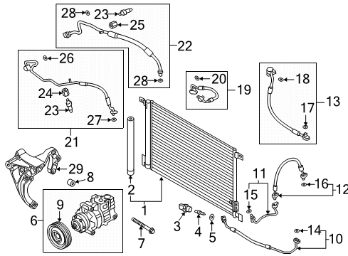 2022 Audi S8 A/C Compressor