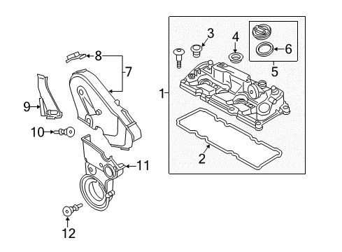 2015 Audi A3 Valve & Timing Covers